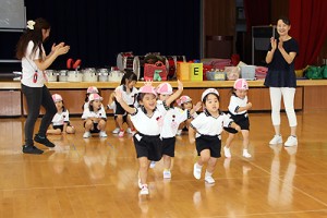 体操教室　   かけっこ頑張ったね！　うさぎ・ことり