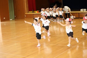 体操教室　   かけっこ頑張ったね！　りす・きりん