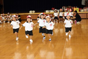 体操教室　   かけっこ頑張ったね！　りす・きりん