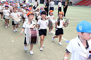 運動会予行２　　年長組　鼓笛・C・Ｄ・Ｅ