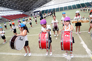 運動会予行２　　年長組　鼓笛・C・Ｄ・Ｅ