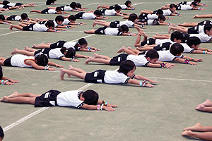 運動会予行3　　　年長組　組体操