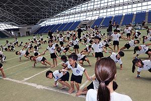 運動会予行3　　　年長組　組体操