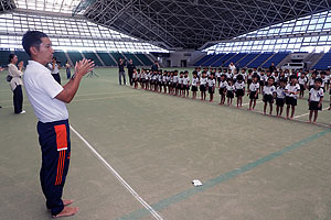 運動会予行3　　　年長組　組体操