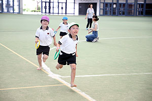 運動会予行5　　　年長組リレー