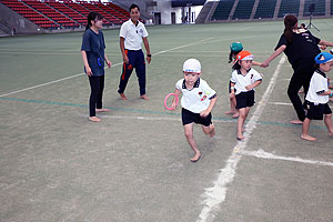 運動会予行5　　　年長組リレー