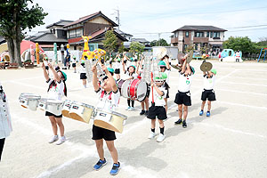 運動会予行が行われました　鼓笛　A・B