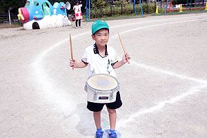 運動会予行が行われました　鼓笛　A・B