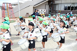 運動会予行が行われました　鼓笛　A・B