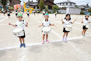 運動会予行が行われました　鼓笛　A・B