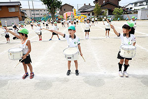 運動会予行が行われました　鼓笛　A・B