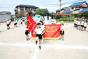 運動会予行が行われました　鼓笛　A・B