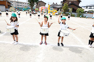 運動会予行が行われました　鼓笛　A・B