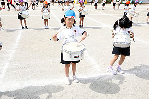 運動会予行が行われました　鼓笛　C・D・E