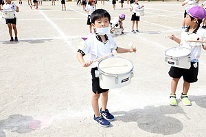 運動会予行が行われました　鼓笛　C・D・E