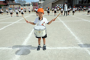 運動会予行が行われました　鼓笛　C・D・E