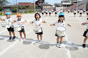 運動会予行が行われました　鼓笛　C・D・E