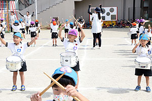 運動会予行が行われました　鼓笛　C・D・E