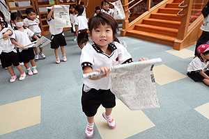 年中組さんの運動会活動を応援しました！　ぱんだ