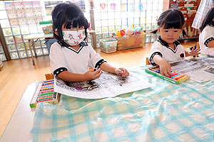 年中組さんの運動会活動を応援しました！　ぱんだ