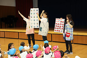 運動会がんばろうね！！　年少・年中・年長組