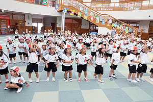 運動会がんばろうね！！　年少・年中・年長組