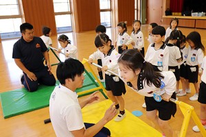体操教室　鉄棒がんばったね‼　さくら
