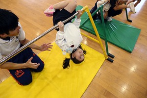 体操教室　鉄棒がんばったね‼　さくら