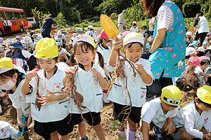 エンゼル自然体験農園でおいもほり　　年中