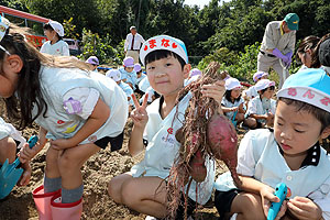 エンゼル自然体験農園でおいもほり　　年中