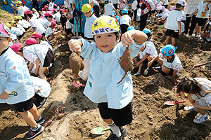 エンゼル自然体験農園でおいもほり　　年中