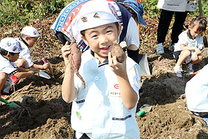 エンゼル自然体験農園でおいもほり　　年中