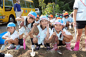 エンゼル自然体験農園でおいもほり　　年長