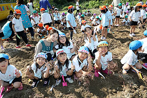 エンゼル自然体験農園でおいもほり　　年長