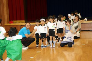 エンゼルホールで楽しい運動あそび‼　年長B・年中たんぽぽ