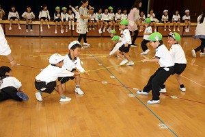 エンゼルホールで楽しい運動あそび‼　年長B・年中たんぽぽ