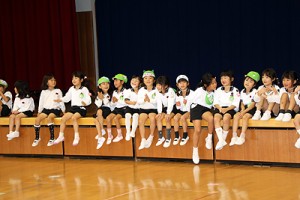 エンゼルホールで楽しい運動あそび‼　年長B・年中たんぽぽ