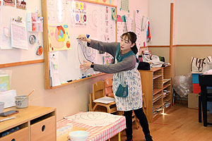 絵画教室がありました　うさぎ・りす・ことり
