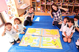 絵画教室がありました　うさぎ・りす・ことり