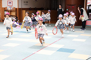 リズムフェスティバルの活動　年中Aチーム