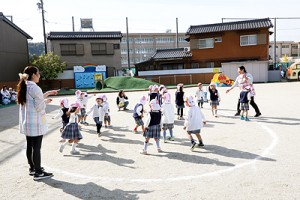 ころがしドッジボール　楽しかったね‼　うさぎ