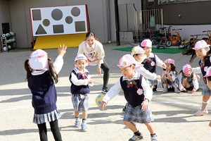 ころがしドッジボール　楽しかったね‼　うさぎ