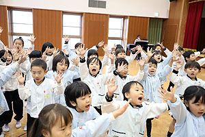 歌・カスタの予行が行われました　年長Aチーム