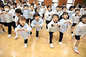 歌・カスタの予行が行われました　年長Aチーム