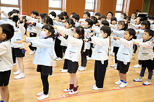 歌・カスタの予行が行われました　年長Aチーム