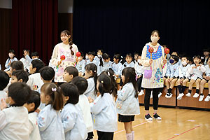 歌・カスタの予行が行われました　年長Aチーム