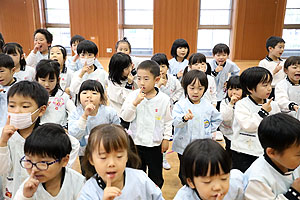 歌・カスタの予行が行われました　年長Aチーム