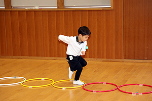 体操教室がんばったね　ひまわり