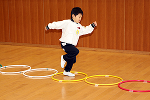 体操教室がんばったね　ひまわり