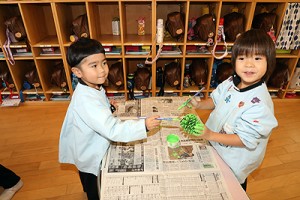 クリスマス飾りの制作　　ばら